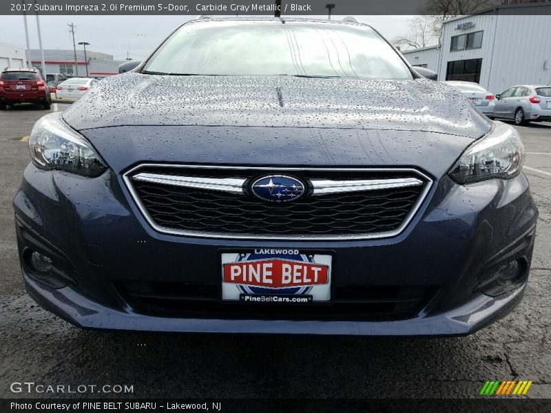 Carbide Gray Metallic / Black 2017 Subaru Impreza 2.0i Premium 5-Door