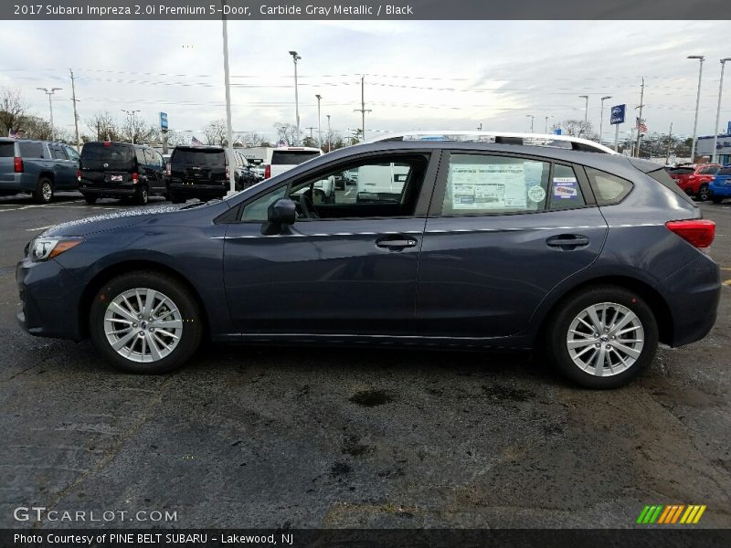 Carbide Gray Metallic / Black 2017 Subaru Impreza 2.0i Premium 5-Door
