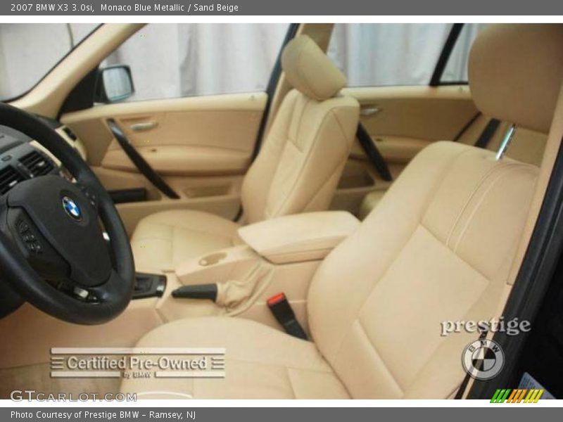 Monaco Blue Metallic / Sand Beige 2007 BMW X3 3.0si