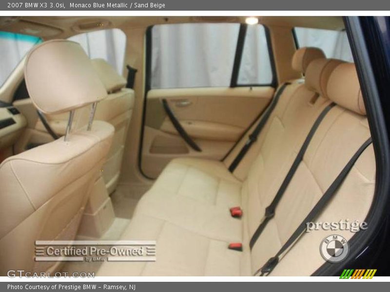 Monaco Blue Metallic / Sand Beige 2007 BMW X3 3.0si