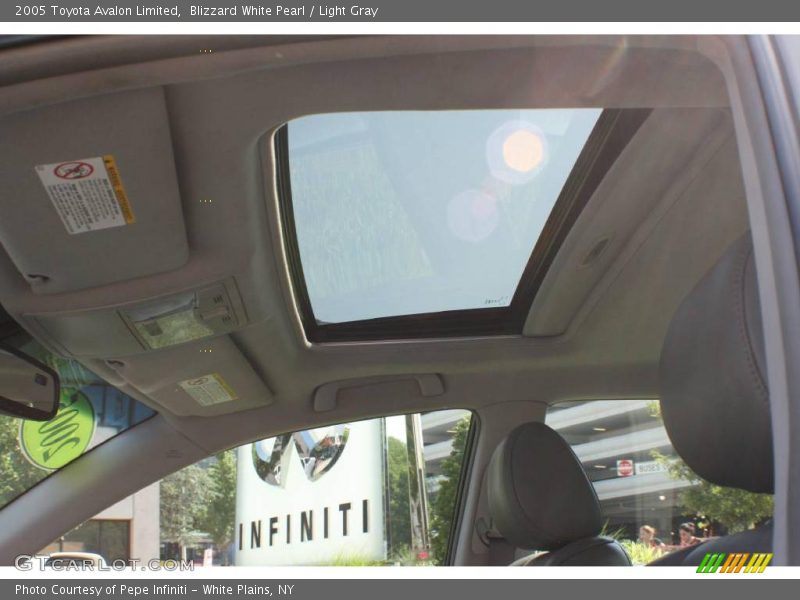 Blizzard White Pearl / Light Gray 2005 Toyota Avalon Limited