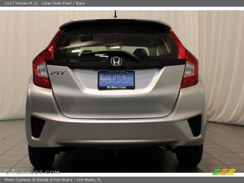 Lunar Silver Pearl / Black 2017 Honda Fit LX