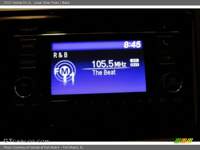 Lunar Silver Pearl / Black 2017 Honda Fit LX