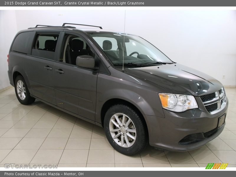 Granite Crystal Metallic / Black/Light Graystone 2015 Dodge Grand Caravan SXT