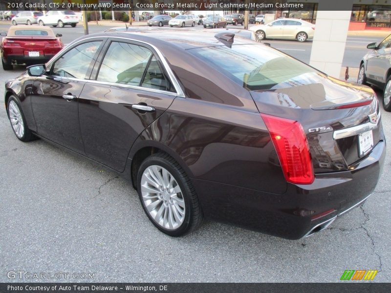 Cocoa Bronze Metallic / Light Cashmere/Medium Cashmere 2016 Cadillac CTS 2.0T Luxury AWD Sedan