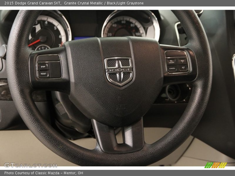 Granite Crystal Metallic / Black/Light Graystone 2015 Dodge Grand Caravan SXT