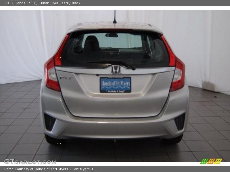 Lunar Silver Pearl / Black 2017 Honda Fit EX