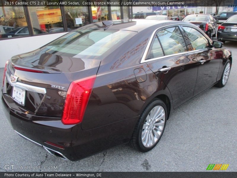 Cocoa Bronze Metallic / Light Cashmere/Medium Cashmere 2016 Cadillac CTS 2.0T Luxury AWD Sedan