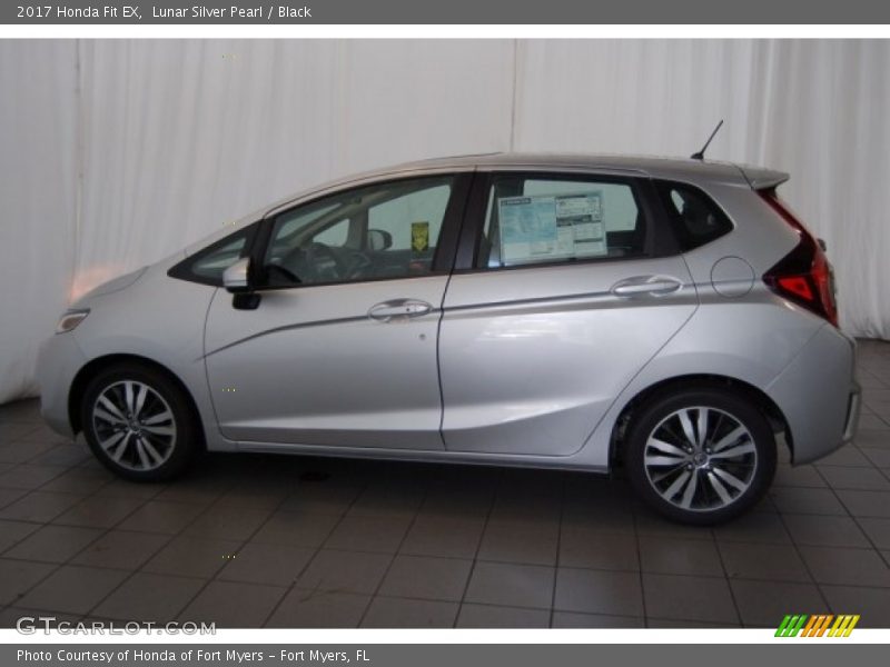Lunar Silver Pearl / Black 2017 Honda Fit EX