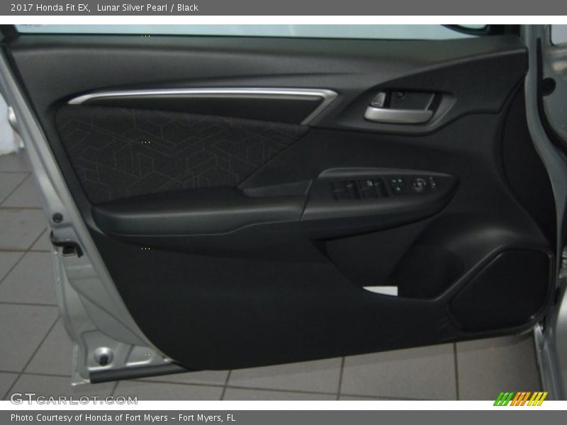 Lunar Silver Pearl / Black 2017 Honda Fit EX