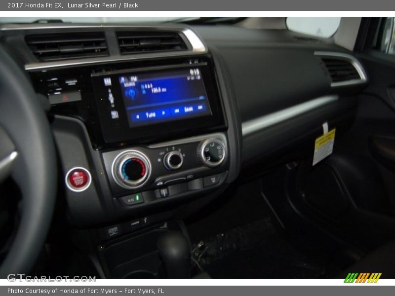 Lunar Silver Pearl / Black 2017 Honda Fit EX