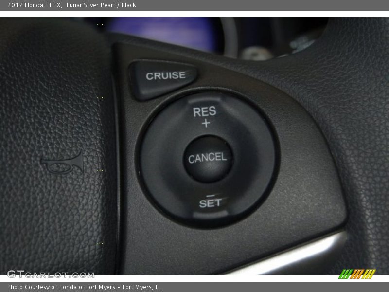 Lunar Silver Pearl / Black 2017 Honda Fit EX