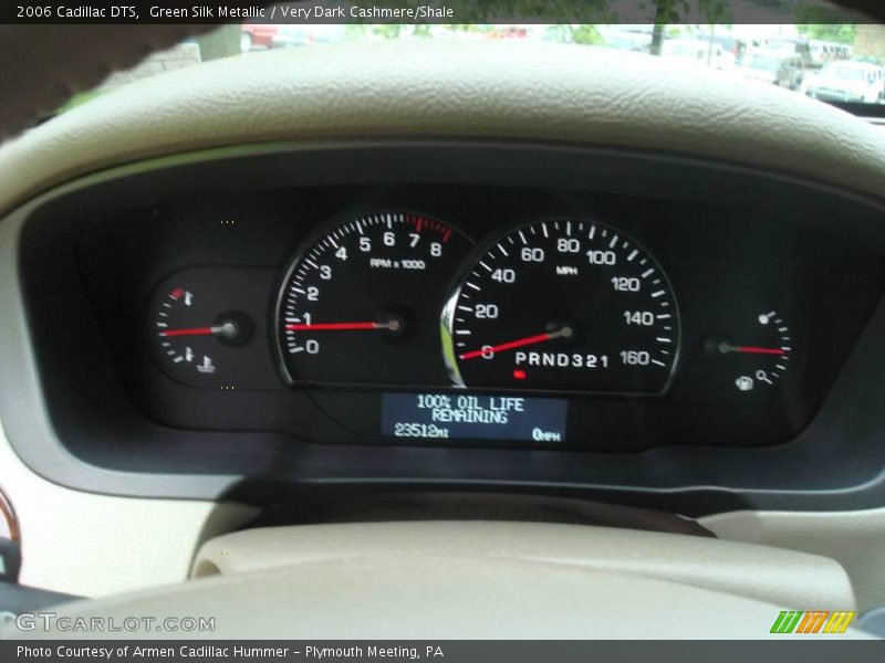 Green Silk Metallic / Very Dark Cashmere/Shale 2006 Cadillac DTS