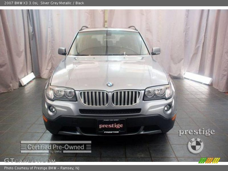 Silver Grey Metallic / Black 2007 BMW X3 3.0si