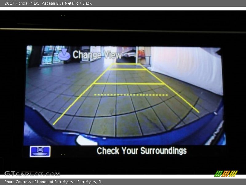 Aegean Blue Metallic / Black 2017 Honda Fit LX