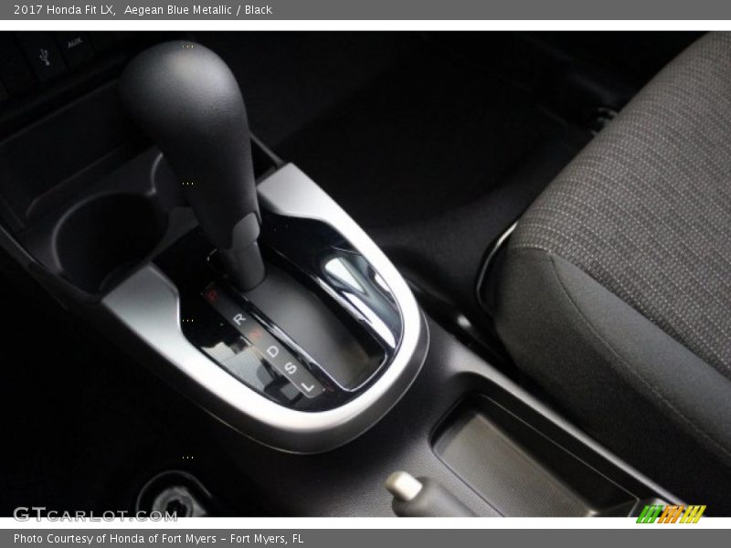 Aegean Blue Metallic / Black 2017 Honda Fit LX