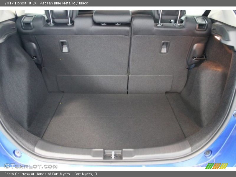Aegean Blue Metallic / Black 2017 Honda Fit LX