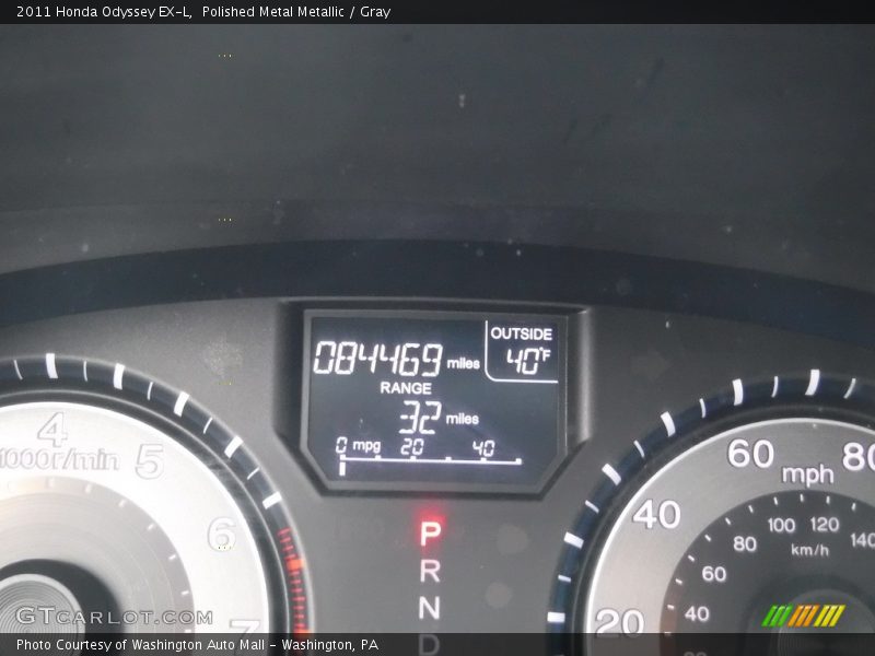Polished Metal Metallic / Gray 2011 Honda Odyssey EX-L