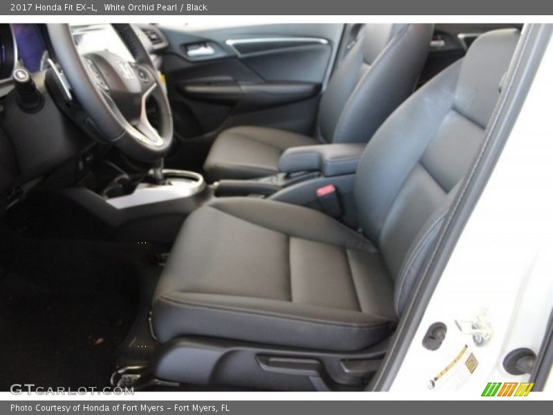 White Orchid Pearl / Black 2017 Honda Fit EX-L
