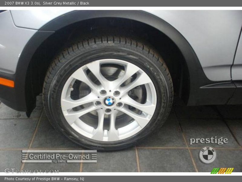 Silver Grey Metallic / Black 2007 BMW X3 3.0si