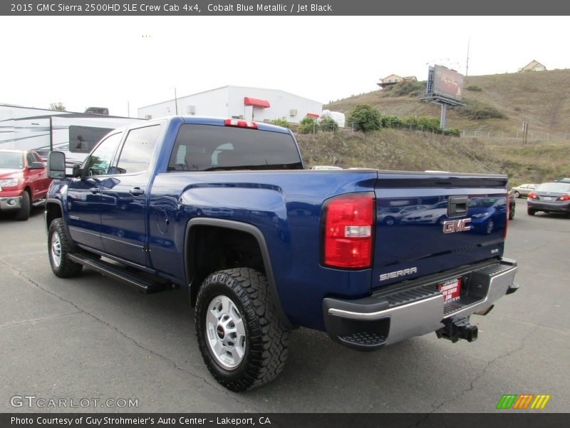 Cobalt Blue Metallic / Jet Black 2015 GMC Sierra 2500HD SLE Crew Cab 4x4