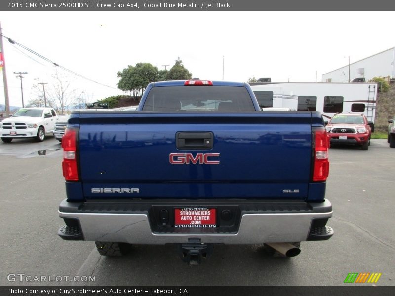 Cobalt Blue Metallic / Jet Black 2015 GMC Sierra 2500HD SLE Crew Cab 4x4
