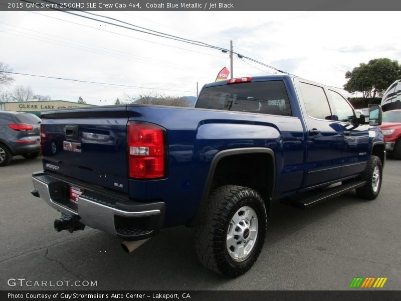 Cobalt Blue Metallic / Jet Black 2015 GMC Sierra 2500HD SLE Crew Cab 4x4