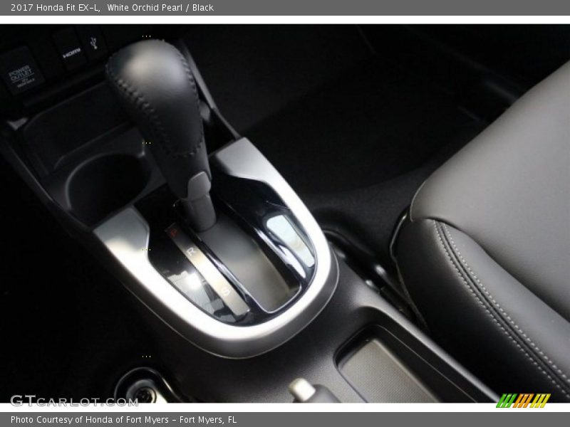 White Orchid Pearl / Black 2017 Honda Fit EX-L