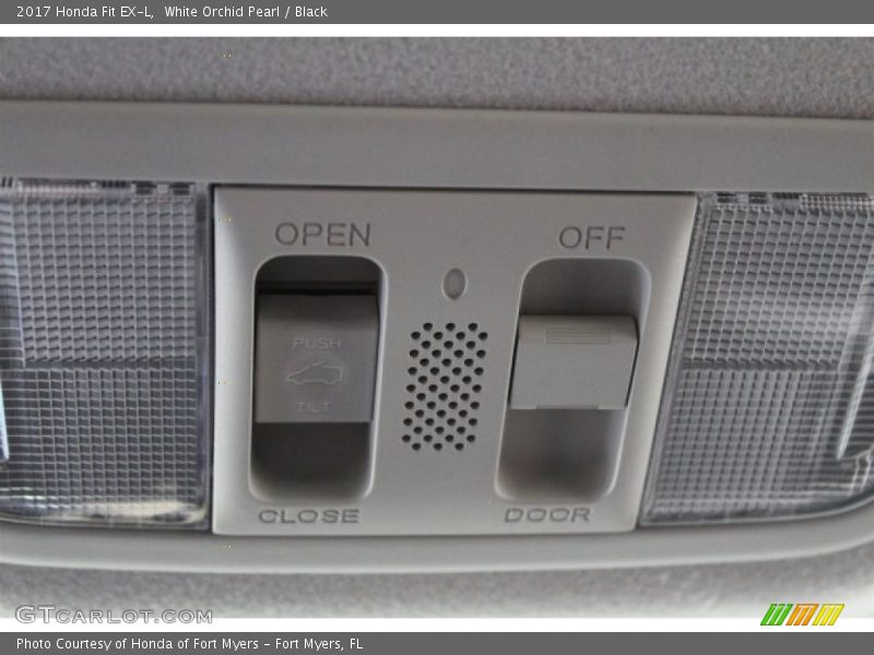 White Orchid Pearl / Black 2017 Honda Fit EX-L