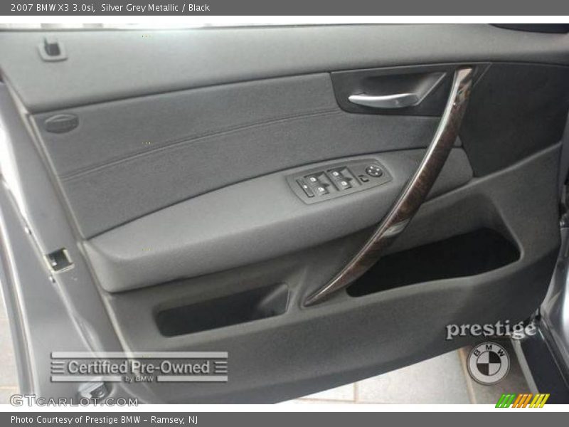 Silver Grey Metallic / Black 2007 BMW X3 3.0si