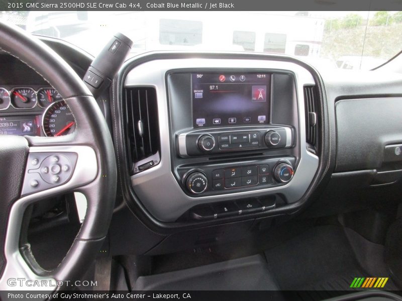 Cobalt Blue Metallic / Jet Black 2015 GMC Sierra 2500HD SLE Crew Cab 4x4