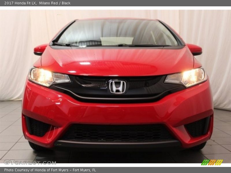 Milano Red / Black 2017 Honda Fit LX