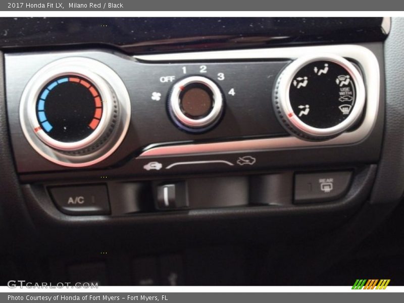 Milano Red / Black 2017 Honda Fit LX