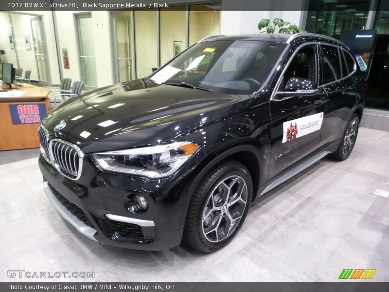 Black Sapphire Metallic / Black 2017 BMW X1 xDrive28i