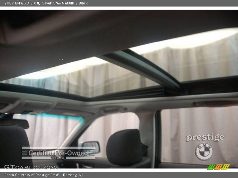 Silver Grey Metallic / Black 2007 BMW X3 3.0si