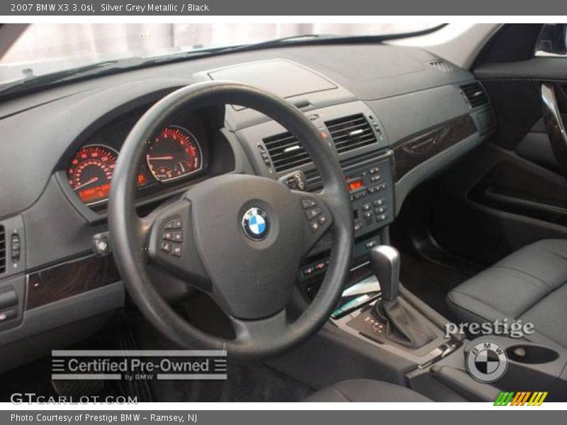 Silver Grey Metallic / Black 2007 BMW X3 3.0si