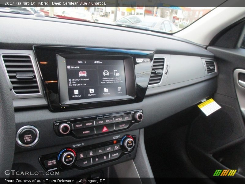 Dashboard of 2017 Niro LX Hybrid