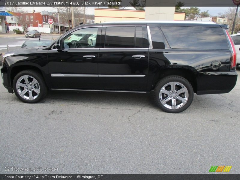 Black Raven / Jet Black 2017 Cadillac Escalade ESV Platinum 4WD