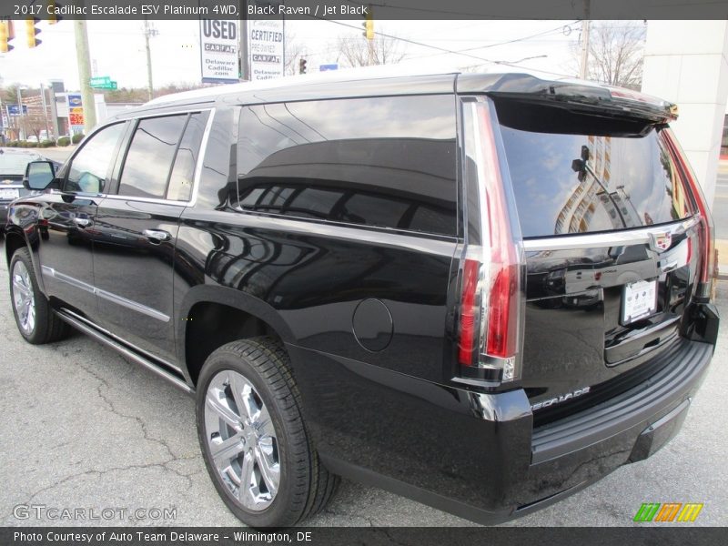 Black Raven / Jet Black 2017 Cadillac Escalade ESV Platinum 4WD