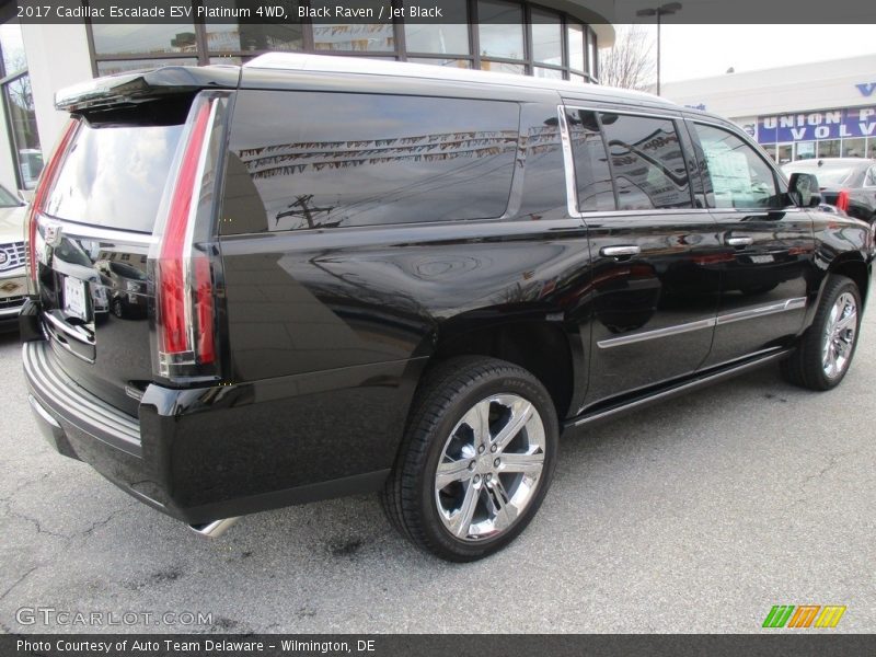 Black Raven / Jet Black 2017 Cadillac Escalade ESV Platinum 4WD