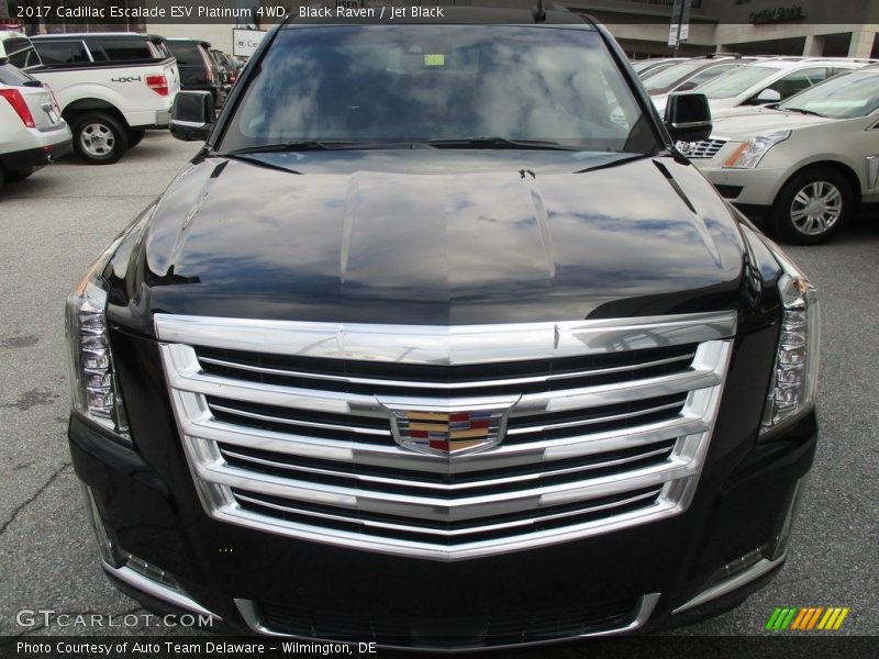 Black Raven / Jet Black 2017 Cadillac Escalade ESV Platinum 4WD