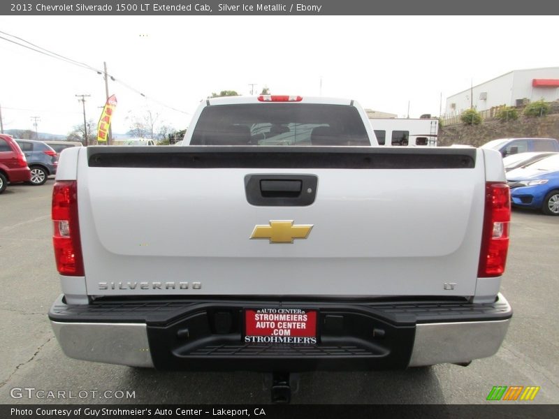 Silver Ice Metallic / Ebony 2013 Chevrolet Silverado 1500 LT Extended Cab