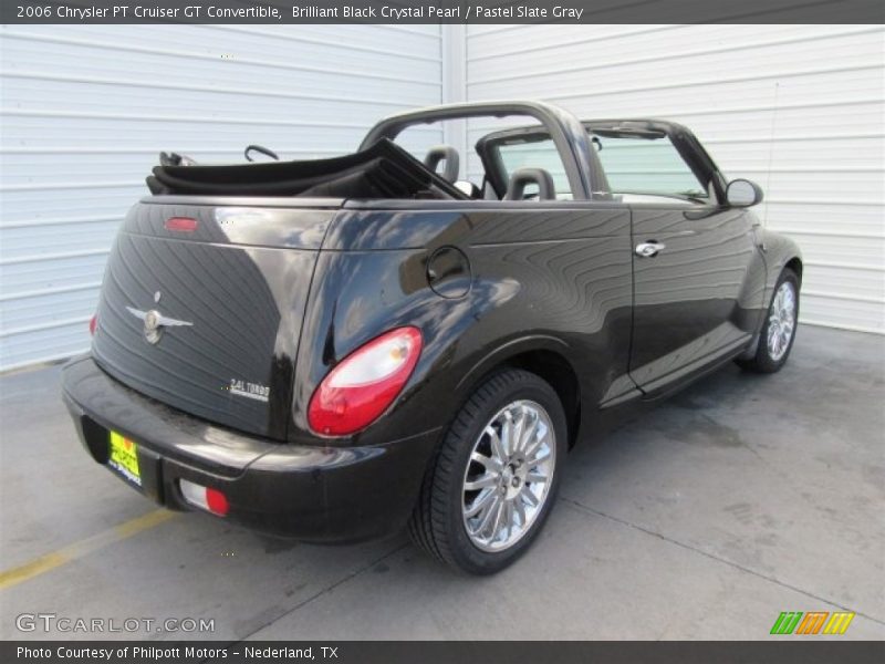 Brilliant Black Crystal Pearl / Pastel Slate Gray 2006 Chrysler PT Cruiser GT Convertible