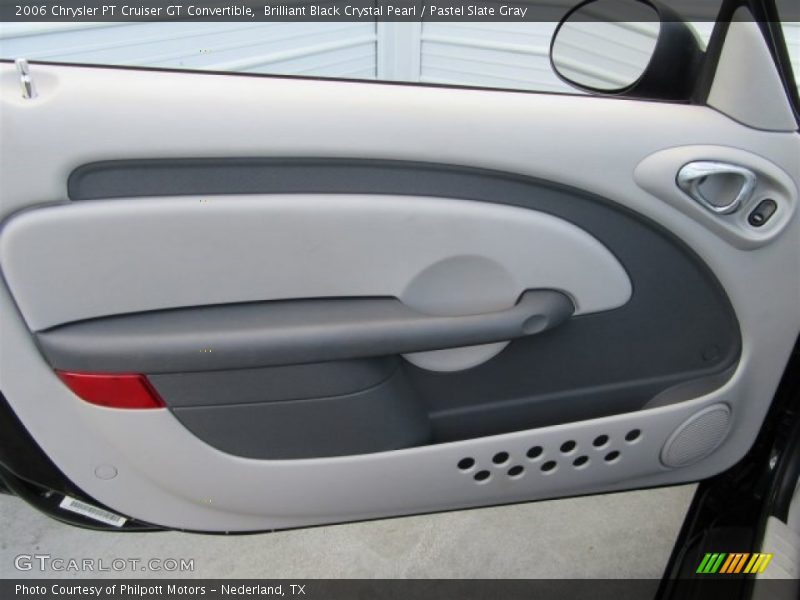 Brilliant Black Crystal Pearl / Pastel Slate Gray 2006 Chrysler PT Cruiser GT Convertible