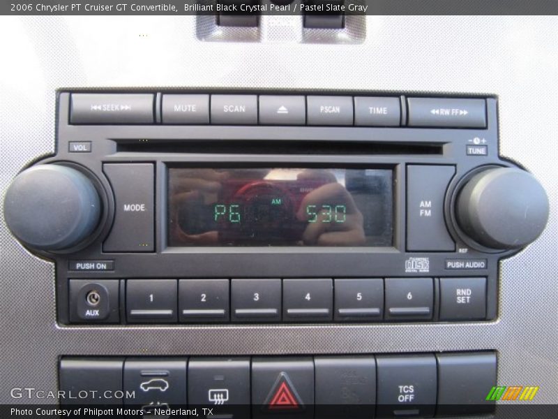 Brilliant Black Crystal Pearl / Pastel Slate Gray 2006 Chrysler PT Cruiser GT Convertible