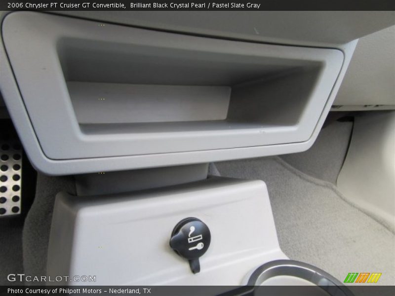 Brilliant Black Crystal Pearl / Pastel Slate Gray 2006 Chrysler PT Cruiser GT Convertible