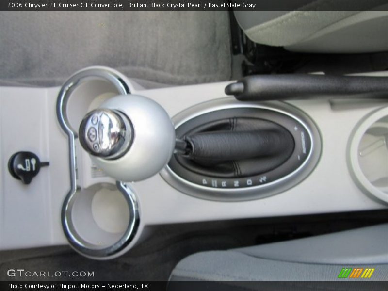 Brilliant Black Crystal Pearl / Pastel Slate Gray 2006 Chrysler PT Cruiser GT Convertible