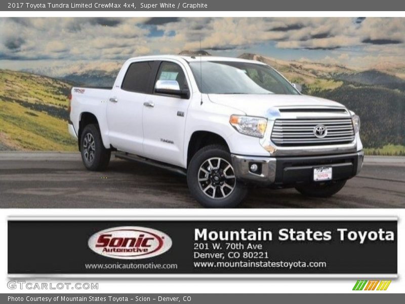 Super White / Graphite 2017 Toyota Tundra Limited CrewMax 4x4