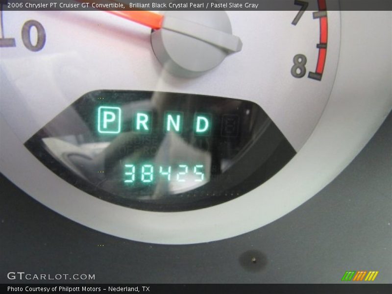 Brilliant Black Crystal Pearl / Pastel Slate Gray 2006 Chrysler PT Cruiser GT Convertible