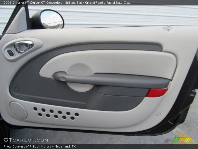 Brilliant Black Crystal Pearl / Pastel Slate Gray 2006 Chrysler PT Cruiser GT Convertible